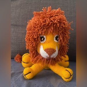 Handmade lion crochet